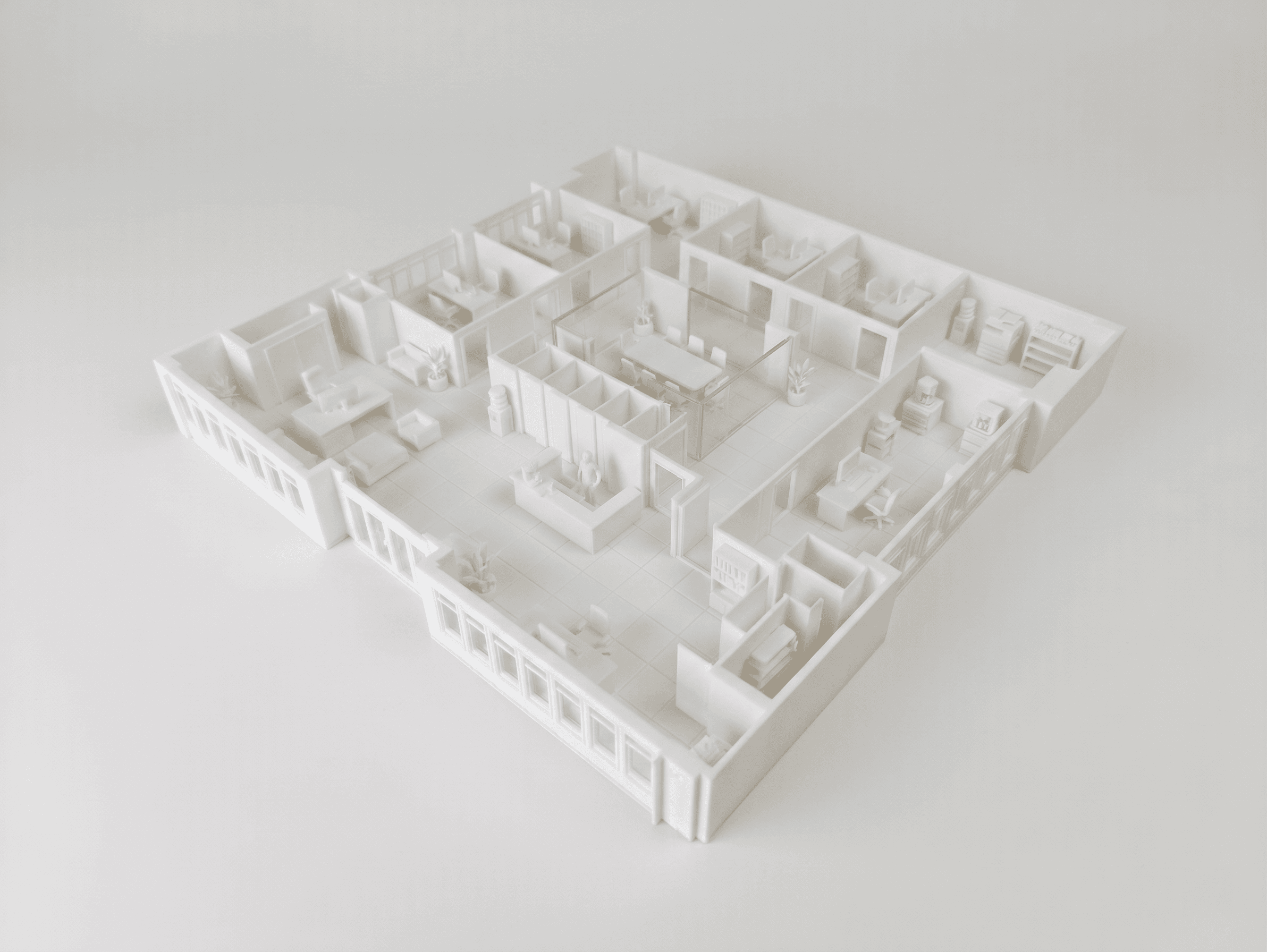 Precision Floor Plan Models: 1:20 Scale, Printed in One Piece
