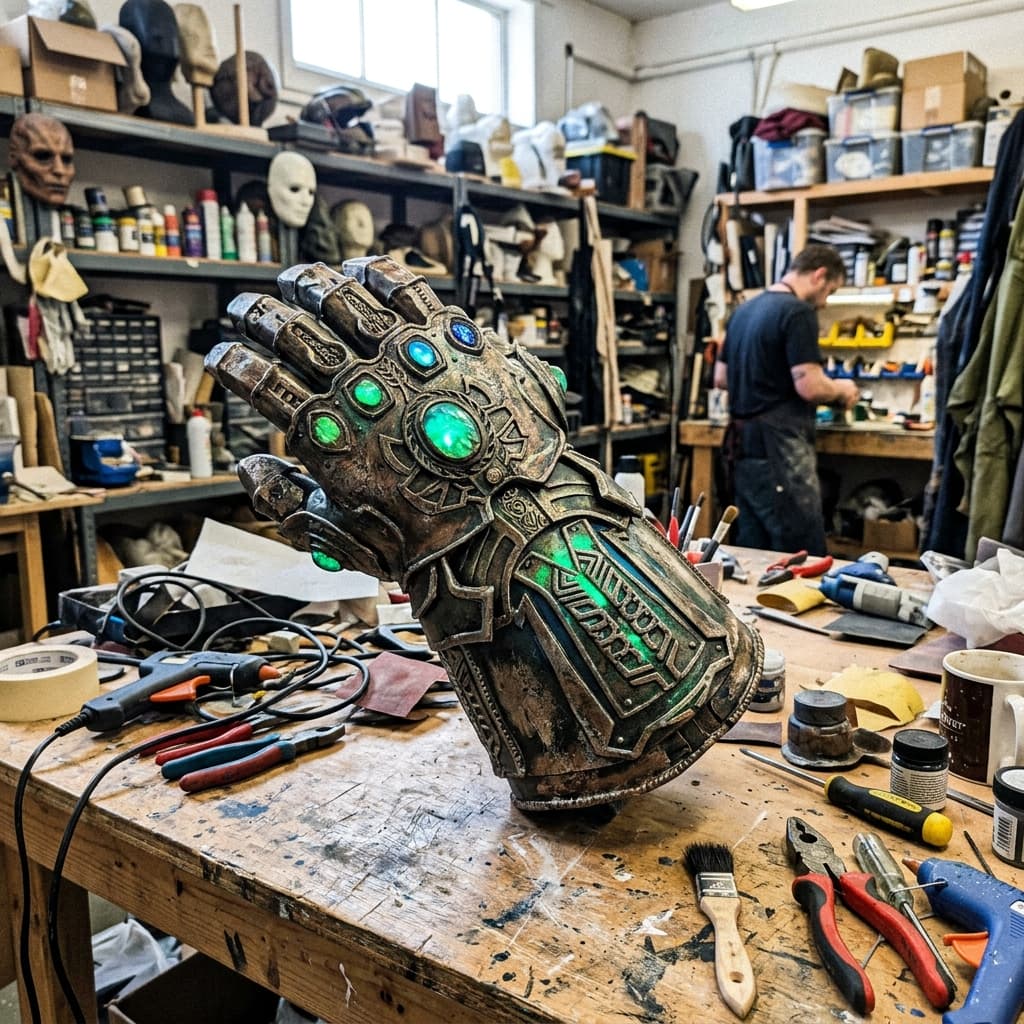 Custom 3D printed sci-fi film prop replica finished for camera production in Toronto